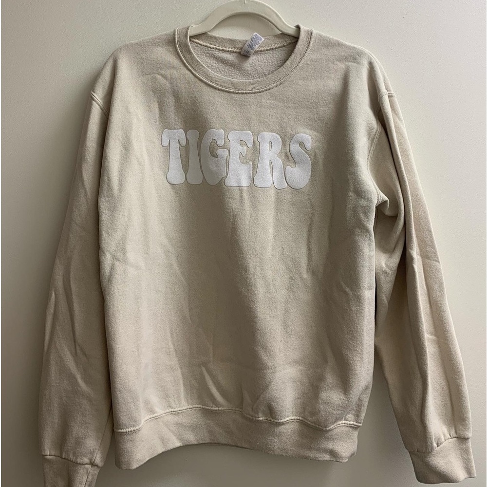 beige tigers sweatshirt from indigos size S